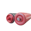 Red Standard Steel nylon conveyor roller for Mining Conveyor